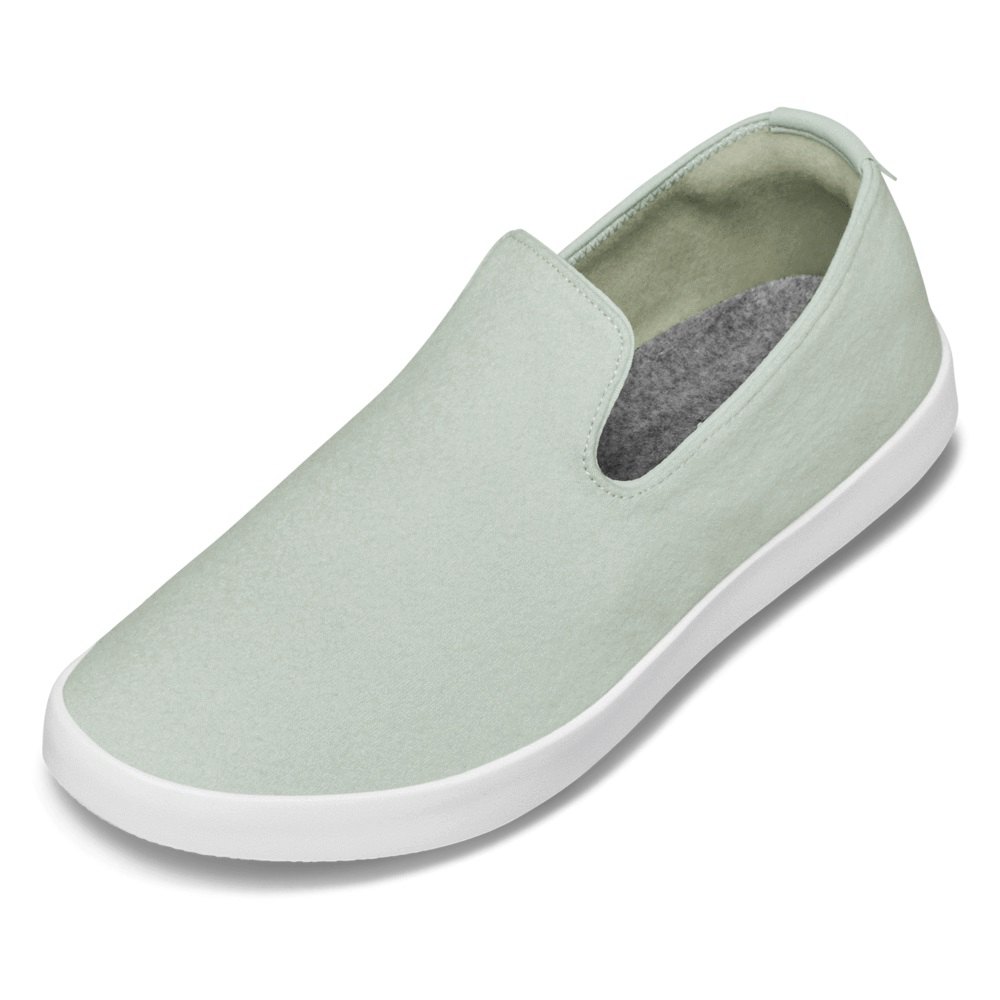 Allbirds Men's Slip-Ons Mint - Wool Loungers - 08954WLMC